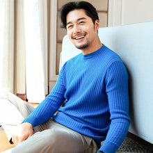 Load image into Gallery viewer, CBF 2018 Newest Hot Sales Men's Knitted pure Cashmere Sweater Circular collar Solid color Drawing style High-quality Pullovers