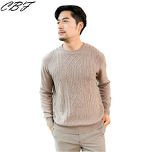 Load image into Gallery viewer, CBF 2018 Newest Hot Sales Men's Knitted pure Cashmere Sweater Circular collar Solid color Thread style High-quality Pullovers