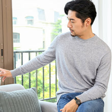 Load image into Gallery viewer, CBF 2018 Newest Hot Sales Men's Knitted pure Cashmere Sweater Circular collar Solid color Thread style High-quality Pullovers