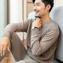 Load image into Gallery viewer, CBF 2018 Newest Hot Sales Men's Knitted pure Cashmere Sweater Circular collar Solid color Thread style High-quality Pullovers