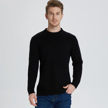 Load image into Gallery viewer, 2018 New pattern Business Casual Men Knitted pure Cashmere Sweater Circular collar Jacquard style warmth Anti-pilling Pullover 3