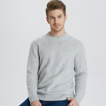 Load image into Gallery viewer, 2018 New pattern Business Casual Men Knitted pure Cashmere Sweater Circular collar Jacquard style warmth Anti-pilling Pullover 3