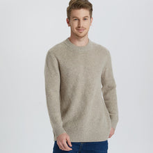 Load image into Gallery viewer, 2018 New pattern Business Casual Men Knitted pure Cashmere Sweater Circular collar Jacquard style warmth Anti-pilling Pullover 3