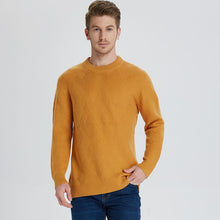 Load image into Gallery viewer, 2018 New pattern Business Casual Men Knitted pure Cashmere Sweater Circular collar Jacquard style warmth Anti-pilling Pullover 3