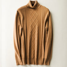 Load image into Gallery viewer, CBF zero profit New pattern Business Casual Men Knitted pure Cashmere Sweater Turn-down collar warmth Anti-pilling Pullover