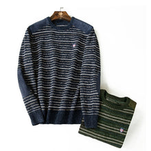 Load image into Gallery viewer, Winter Striped Knitted Sweater Men Clothes Streetwear Vintage Pullover Sweaters Autumn Jumper Jacket Chompas Para Hombre ZL1341