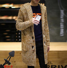Load image into Gallery viewer, M~5XL! New Men's Clothing Plus size Korean loose sweater long cardigan sweater coat thick autumn winter singer costumes
