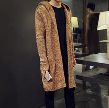 Load image into Gallery viewer, M~5XL! New Men's Clothing Plus size Korean loose sweater long cardigan sweater coat thick autumn winter singer costumes