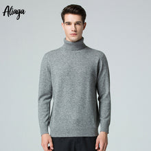 Load image into Gallery viewer, Turtleneck Sweaters 2019 New Coming 100 Cashmere Sweater Knitted Winter Men Sweater Turtleneck Jumper Tops Men's Warm Pullovers