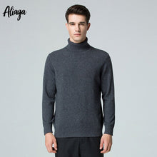 Load image into Gallery viewer, Turtleneck Sweaters 2019 New Coming 100 Cashmere Sweater Knitted Winter Men Sweater Turtleneck Jumper Tops Men's Warm Pullovers