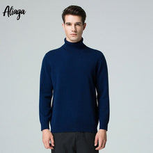 Load image into Gallery viewer, Turtleneck Sweaters 2019 New Coming 100 Cashmere Sweater Knitted Winter Men Sweater Turtleneck Jumper Tops Men's Warm Pullovers