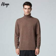 Load image into Gallery viewer, Turtleneck Sweaters 2019 New Coming 100 Cashmere Sweater Knitted Winter Men Sweater Turtleneck Jumper Tops Men's Warm Pullovers