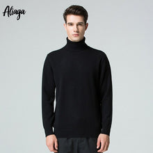 Load image into Gallery viewer, Turtleneck Sweaters 2019 New Coming 100 Cashmere Sweater Knitted Winter Men Sweater Turtleneck Jumper Tops Men's Warm Pullovers