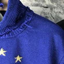 Load image into Gallery viewer, 2019ss Vetements Best Version 1:1 Quality Europen Stars Embroider Turtleneck Sweater Hiphop Women Men Sweaters Pullover Outwear