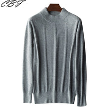 Load image into Gallery viewer, 2018 Newest Men's Knitted High-quality pure Cashmere Sweater O-collar Solid color Thickening style Soft warmth  Pullovers