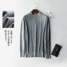 Load image into Gallery viewer, 2018 Newest Men's Knitted High-quality pure Cashmere Sweater O-collar Solid color Thickening style Soft warmth  Pullovers