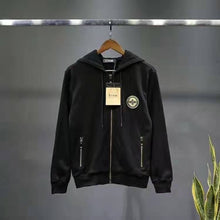 Load image into Gallery viewer, 2020 Autumn Evisu Men's Casual Zipper Hooded Sweater Warm Breathable Fashion Skeleton Pattern Long-Sleeved Lovers Jacket Trench