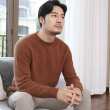 Load image into Gallery viewer, 2018 Newest Hot Sales Men's Knitted Cashmere Sweater O-collar Solid color Thickening style Soft warmth High-quality Pullovers