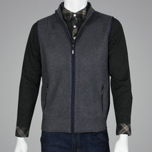 Load image into Gallery viewer, 2019 Brand Fashion Sweater Men Cardigan Vests Wool Vest Knitted Mens Cardigans Sleeveless Add Velvet Size XXXL