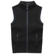 Load image into Gallery viewer, 2019 Brand Fashion Sweater Men Cardigan Vests Wool Vest Knitted Mens Cardigans Sleeveless Add Velvet Size XXXL
