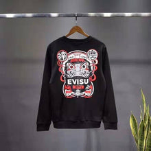 Load image into Gallery viewer, 2020 Autumn Winter Evisu Men's Casual Sweater Warm Breathable Fashion Dharma Pattern Long-Sleeved Men And Women Lovers Clothes