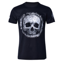 Load image into Gallery viewer, New 2019  summer the  short sleeve of the crystal skull T-shirt hipster mercerized cotton men's fashion popular logo sweater