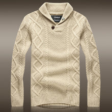 Load image into Gallery viewer, 2016 Sale Top &quot;european And American Style Men Sweater Sudaderas Australian Men&#39;s Winter Thick Wool Sweater Coat Lapel Pullover