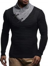 Load image into Gallery viewer, ZOGAA Men's High-necked Sweaters Irregular Design Top Male Sweater Solid Color Mens Casual Sweater Pullover Sweaters For Mens