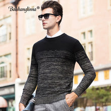 Load image into Gallery viewer, Baishanglinna Wool Sweater Men Clothes 2019 Winter Warm Cashmere Pullover Sweaters Fashion Brand Casual O-Neck Pull Homme 37513