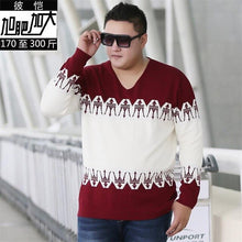 Load image into Gallery viewer, 10XL 8XL 2018 The New listing Arrivals Thick Warm V-Neck Wool Sweater Men Brand-Clothing Knitted Cashmere Pullover male shirt