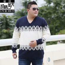 Load image into Gallery viewer, 10XL 8XL 2018 The New listing Arrivals Thick Warm V-Neck Wool Sweater Men Brand-Clothing Knitted Cashmere Pullover male shirt