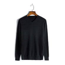 Load image into Gallery viewer, Baishanglinna 2019 Wool Sweater Men Autumn Winter Thick Warm Sweaters And Pullovers Casual V-Neck Solid Color Cashmere Sweater