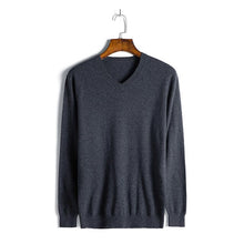 Load image into Gallery viewer, Baishanglinna 2019 Wool Sweater Men Autumn Winter Thick Warm Sweaters And Pullovers Casual V-Neck Solid Color Cashmere Sweater