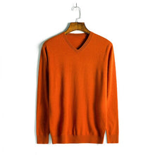 Load image into Gallery viewer, Baishanglinna 2019 Wool Sweater Men Autumn Winter Thick Warm Sweaters And Pullovers Casual V-Neck Solid Color Cashmere Sweater