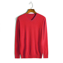 Load image into Gallery viewer, Baishanglinna 2019 Wool Sweater Men Autumn Winter Thick Warm Sweaters And Pullovers Casual V-Neck Solid Color Cashmere Sweater
