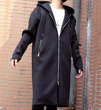Load image into Gallery viewer, S-6XL HOT 2019 Spring New Fashion Personalized custom large size Simple loose casual space cotton long hooded sweater coat