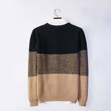 Load image into Gallery viewer, Autumn Casual Mens Fashion Sweater Winter Fashion Brand Patchwork Pullover Sweater Regular Fit Warm Knitting Clothes Sweatercoat