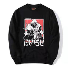 Load image into Gallery viewer, Authentic Autumn Winter Evisu Men's Casual Sweater Warm Breathable Fashion Cotton Pattern Long-Sleeved Men Women Lovers Clothes