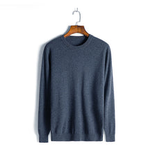Load image into Gallery viewer, Baishanglinna 2019 New Winter Wool Sweater O-Neck Casual Slim Fit Warm Knitting Mens Sweaters Solid Color Cashmere Pullovers