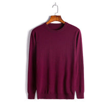 Load image into Gallery viewer, Baishanglinna 2019 New Winter Wool Sweater O-Neck Casual Slim Fit Warm Knitting Mens Sweaters Solid Color Cashmere Pullovers