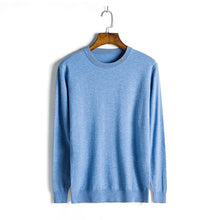 Load image into Gallery viewer, Baishanglinna 2019 New Winter Wool Sweater O-Neck Casual Slim Fit Warm Knitting Mens Sweaters Solid Color Cashmere Pullovers