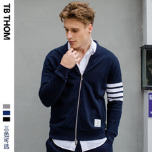 Load image into Gallery viewer, 2019 new arrivals TB THOM men's fashion baseball jacket dyed v-neck sweater casual hoodies men cotton jacket for men