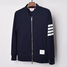 Load image into Gallery viewer, 2019 new arrivals TB THOM men's fashion baseball jacket dyed v-neck sweater casual hoodies men cotton jacket for men