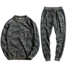 Load image into Gallery viewer, Autumn Men's Sweater Camouflage Sets 9XL 10XL Casual Plus Fertilizer 8XL Cotton Turtleneck Youth Jacket Tide Men's suit