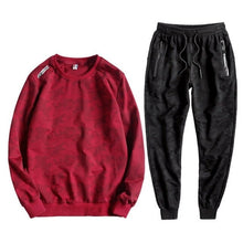 Load image into Gallery viewer, Autumn Men's Sweater Camouflage Sets 9XL 10XL Casual Plus Fertilizer 8XL Cotton Turtleneck Youth Jacket Tide Men's suit