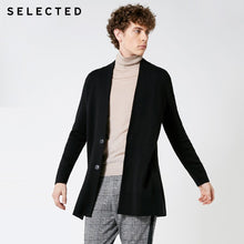 Load image into Gallery viewer, SELECTED Men's V-neckline Mid-length Knit Cardigan Autumn Sweater S|418425518