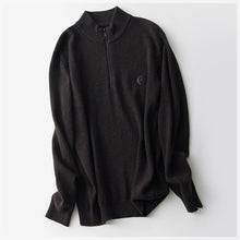 Load image into Gallery viewer, 2019 Autumn Men's 100% Wool Sweater Pullovers Simple Style Knitted Wool Sweater Jumpers Casual Male Knitwear