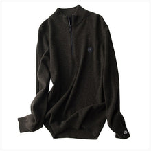 Load image into Gallery viewer, 2019 Autumn Men's 100% Wool Sweater Pullovers Simple Style Knitted Wool Sweater Jumpers Casual Male Knitwear