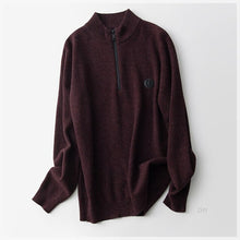 Load image into Gallery viewer, 2019 Autumn Men's 100% Wool Sweater Pullovers Simple Style Knitted Wool Sweater Jumpers Casual Male Knitwear