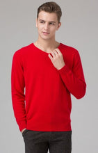 Load image into Gallery viewer, 2017 Hot sale Men&#39;s Sweater 100% Pure Cashmere Knitted Winter Warm Pullovers V-neck Long Sleeve Standard Sweaters